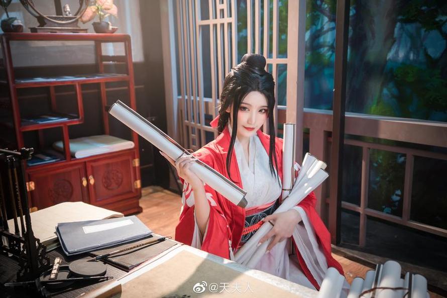 时尚黑衣，黑魔导女孩cos天夫人照片精选